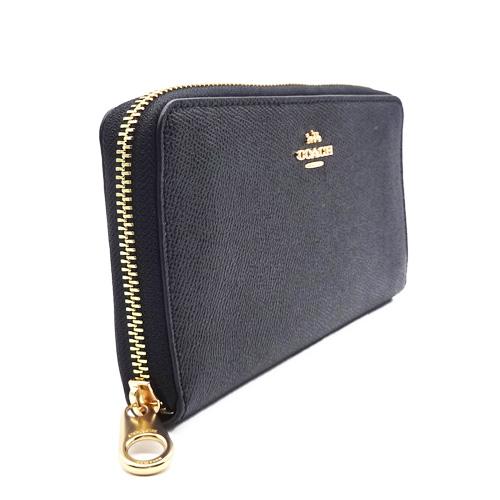 みつきん◇美品 COACH コーチ ラウンドファスナー長財布 クロスグレイ COACH コーチ 財布 ラウンドファスナー長財布 CCQ07 メンズ ACCORDION