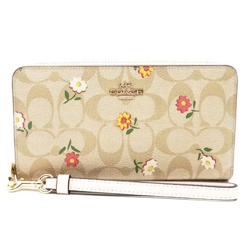 コーチ COACH 財布 長財布 新作 新品 花柄 シグネチャー フローラル 