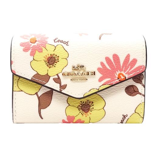 COACH コーチ カードケース 名刺入れ 新作 新品 フローラルプリント 花 