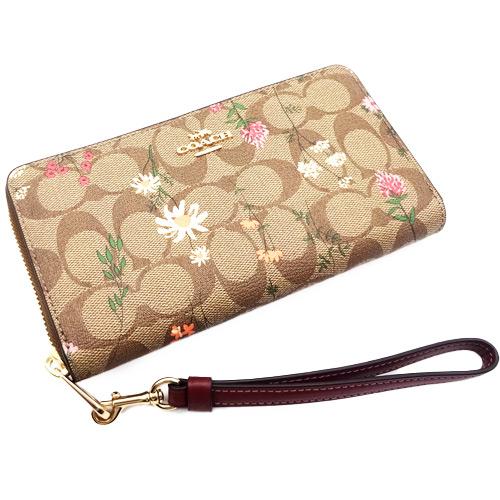 COACH（コーチ） 財布 長財布 新作 新品 花柄 シグネチャー フローラル