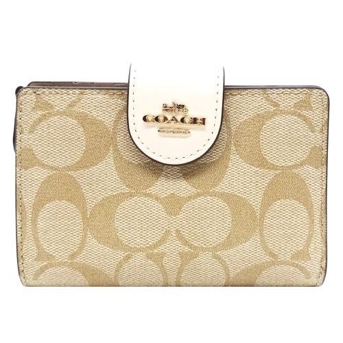COACH二つ折り財布C0082シグネチャー×ホワイト新品未使用品 COACH（コーチ） 財布 二つ折り財布 新作 新品 シグネチャー C0082