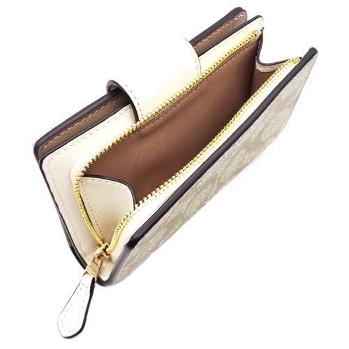 COACH二つ折り財布C0082シグネチャー×ホワイト新品未使用品 COACH（コーチ） 財布 二つ折り財布 C0082 IMRFF シグネチャー ミニ
