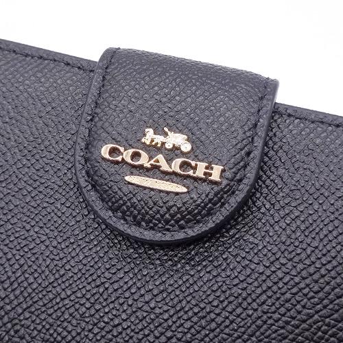 COACH（コーチ） 財布 二つ折り財布 新作 新品 クロスグレイン レザー