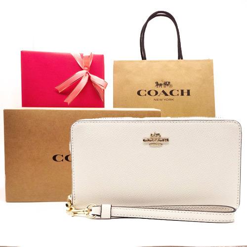 COACH（コーチ） 財布 長財布 新作 新品 クロスグレインレザー