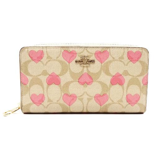COACH（コーチ） 財布 長財布 新作 新品 花柄 シグネチャー ハート