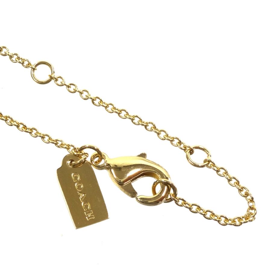 コーチ COACH ネックレス 新作 新品 シグネチャー ラインストーン サークル ネックレス  CI-902 GLD ONE ゴールド【コーチ箱 紙袋付き ギフト包装無料】の画像