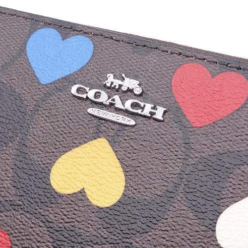COACH（コーチ） 財布 長財布 新作 新品 花柄 シグネチャー ハート