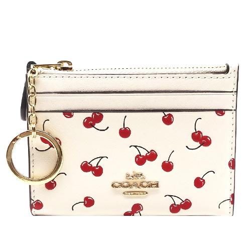COACH コーチ　ケース 小銭入れ財布　ホワイトレッドチェリーさくらんぼ 公式】COACH – コーチ コインケース/小銭入れ レディース COACH コーチ