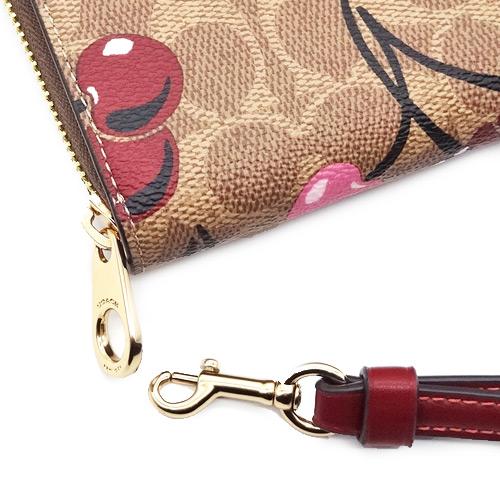 COACH（コーチ） 財布 長財布 新作 新品 シグネチャー チェリー
