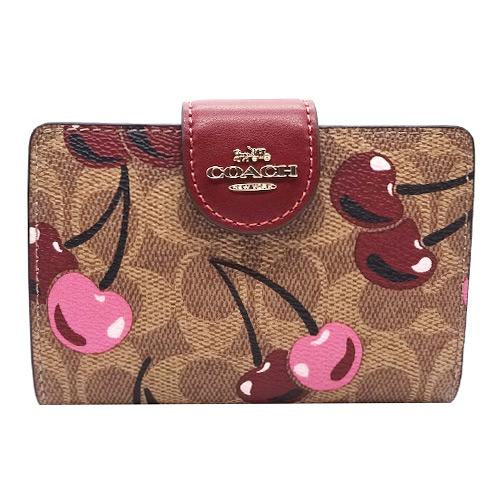 COACH 二つ折り財布 シグネチャー チェリー柄 CZ342 COACH（コーチ） COACH財布 折り財布 新作 新品 シグネチャー チェリー