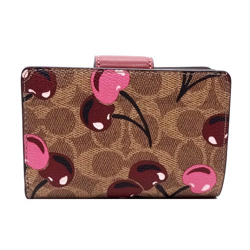 COACH（コーチ） COACH財布 折り財布 新作 新品 シグネチャー チェリー