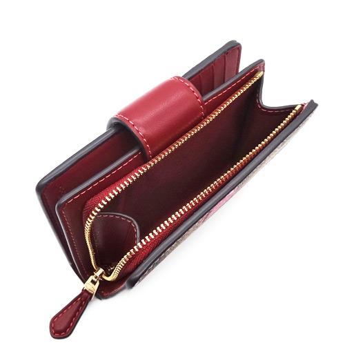 COACH（コーチ） COACH財布 折り財布 新作 新品 シグネチャー チェリー