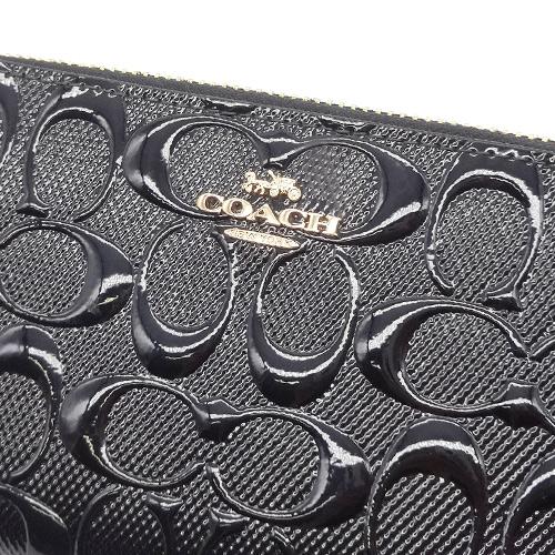 COACH（コーチ） 財布 二つ折り財布 新作 新品 シグネチャー パテント