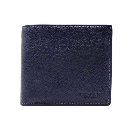 新品未使用！！COACH　 ネイビー 二つ折り財布　CR378 DEB COACH（コーチ） 財布 新作 新品 メンズ 二つ折り財布 コインケース付