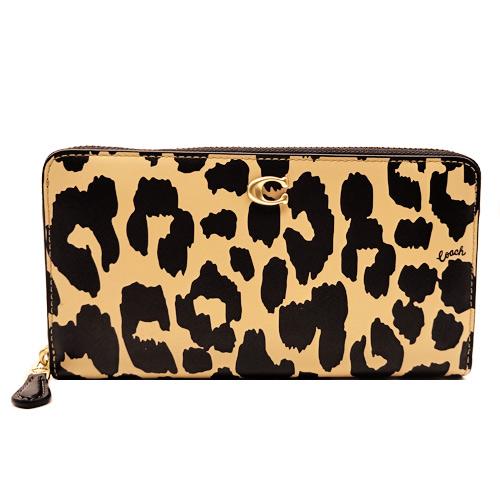 新品】COACH コーチ 箱付き 長財布 アニマル レオパード シグネチャー