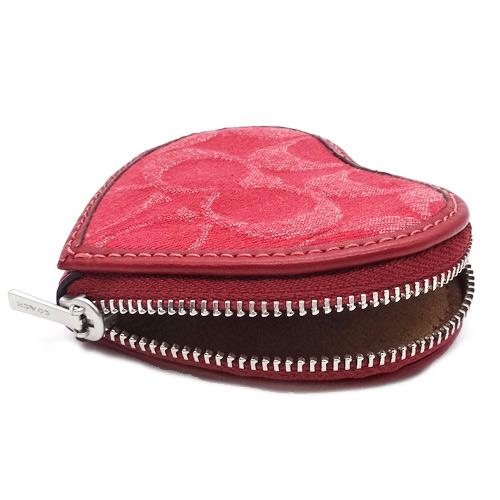 COACH（コーチ） ハートチャーム コインケース 新作 新品 デニム