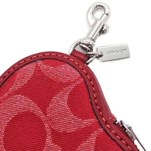 COACH（コーチ） ハートチャーム コインケース 新作 新品 デニム