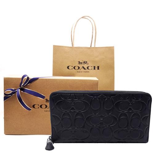 COACH（コーチ） 財布 新作 新品 メンズ ファスナー長財布