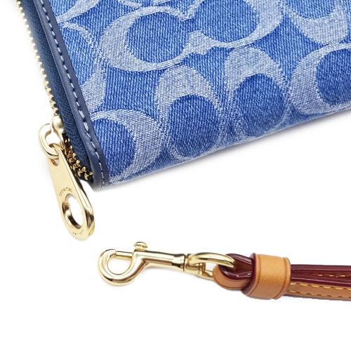 COACH（コーチ） 財布 長財布 新作 新品 デニム シグネチャー プリント