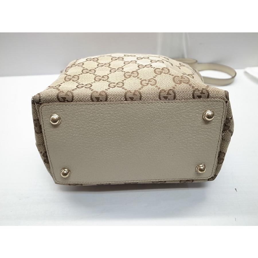 GG 【GUCCI】グッチ バケツ GGキャンバス×レザー ショルダー トート