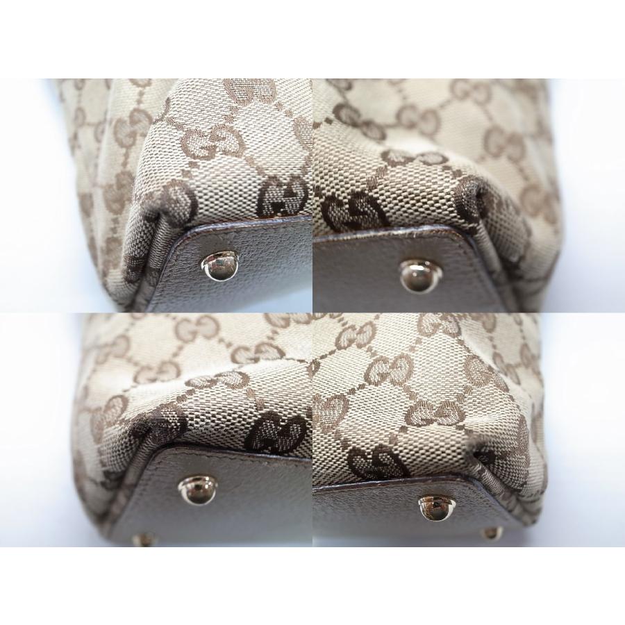 GG 【GUCCI】グッチ バケツ GGキャンバス×レザー ショルダー トート