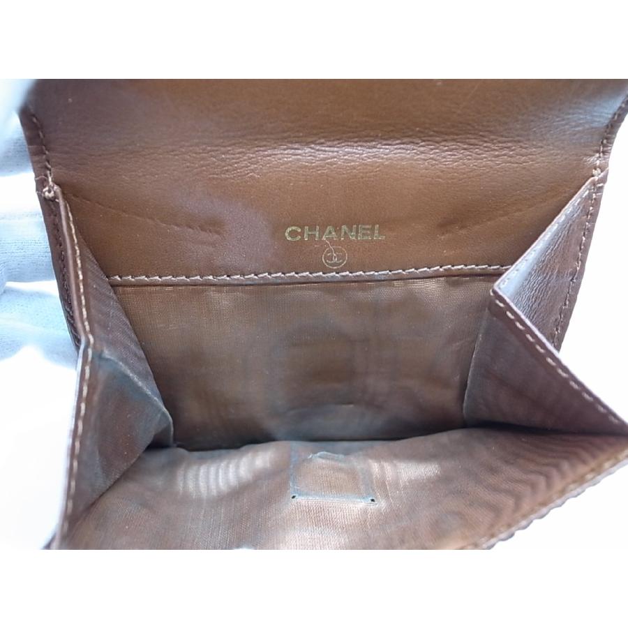 CHANEL（シャネル） 【CHANEL】シャネル コンパクト ジップ ブラウン