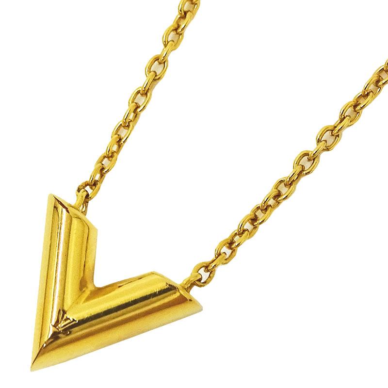 ルイ ヴィトン Louis Vuitton ネックレス エセンシャルv ネックレス アクセサリー ゴールド M610 Ob1108 V ブランドベイヤフーショップ 通販 Yahoo ショッピング