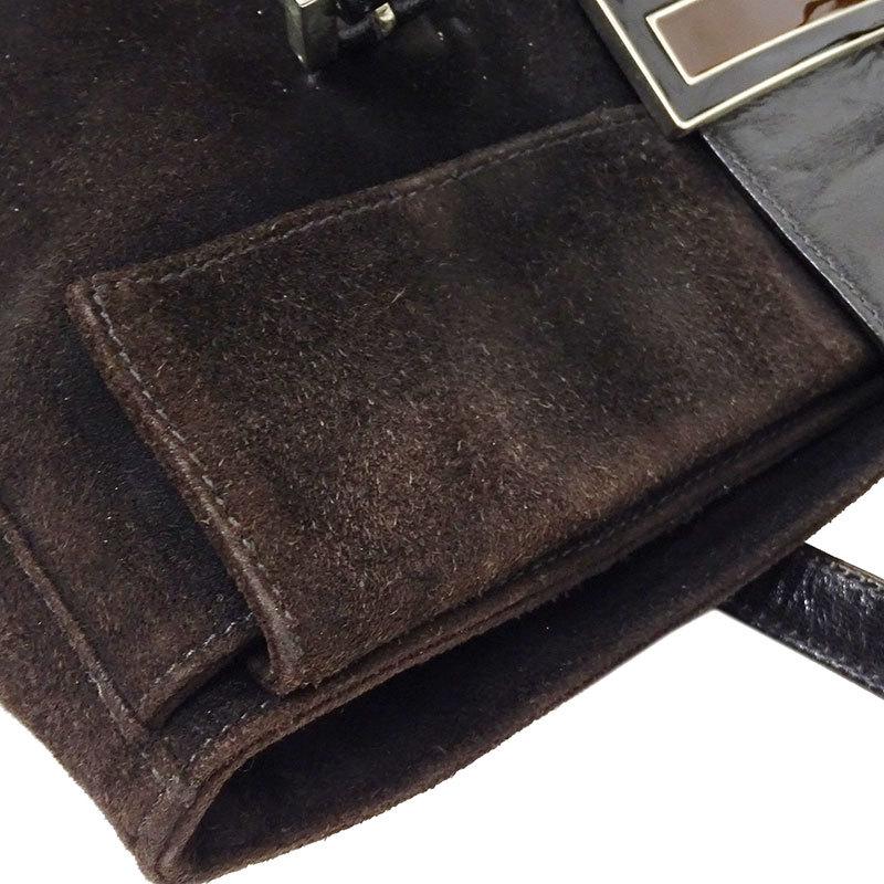 フェンディ ブラック Fendi スエード ハンドバッグ レディースファッション 手提げバッグ スエード レディース ブラック V ブランドベイヤフーショップ