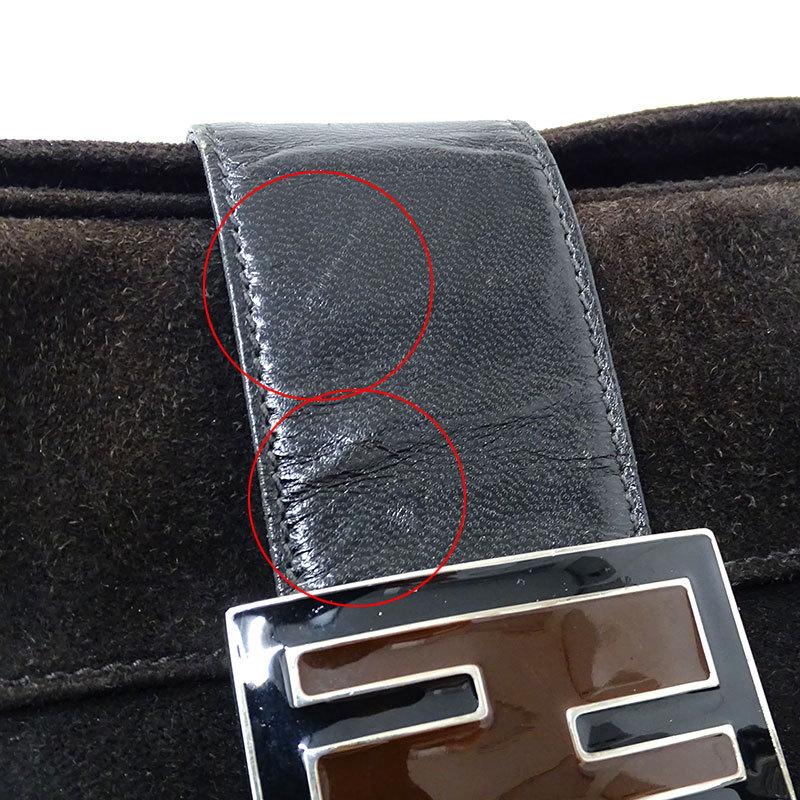 フェンディ ブラック Fendi スエード ハンドバッグ レディースファッション 手提げバッグ スエード レディース ブラック V ブランドベイヤフーショップ