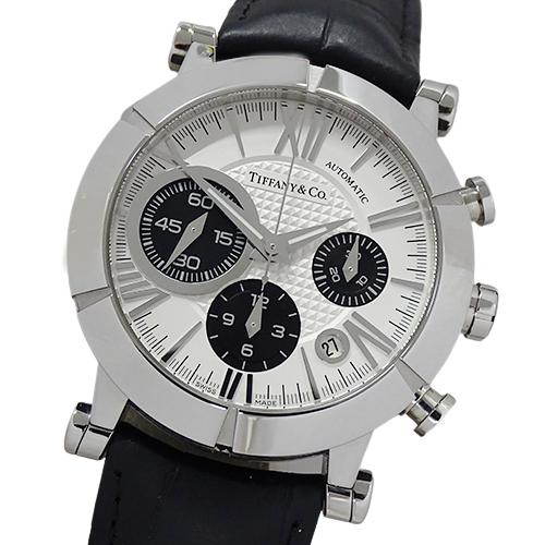 ティファニー Tiffany Co ブランドベイヤフーショップのティファニー 時計 メンズ Tiffany Co メンズ アトラスジェント クロノグラフ デイト 自動巻き Z1000 12a21a71a レザー ブランドベイヤフーショップ 裏スケ Ss At V