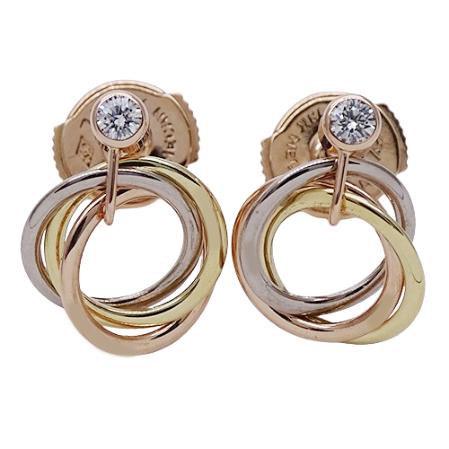 Cartier カルティエ ピアス レディース ブランド 750PG 750YG 750WG  