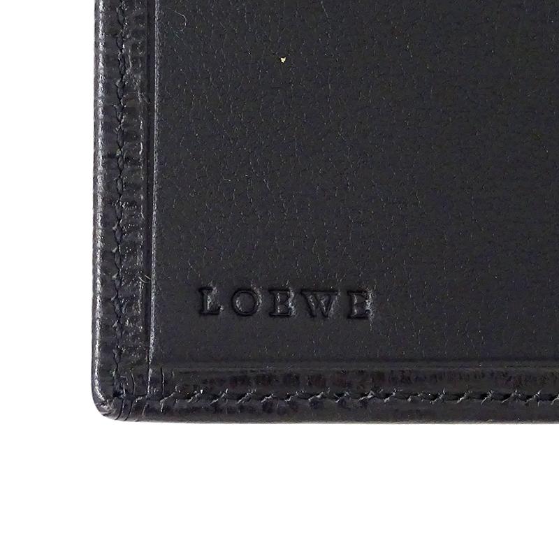 ロエベ LOEWE 財布 メンズ ブランド 札入れ レザー ブラック 黒 二つ折り おしゃれ 大人 シンプル 箱付き｜brandbayshop｜05