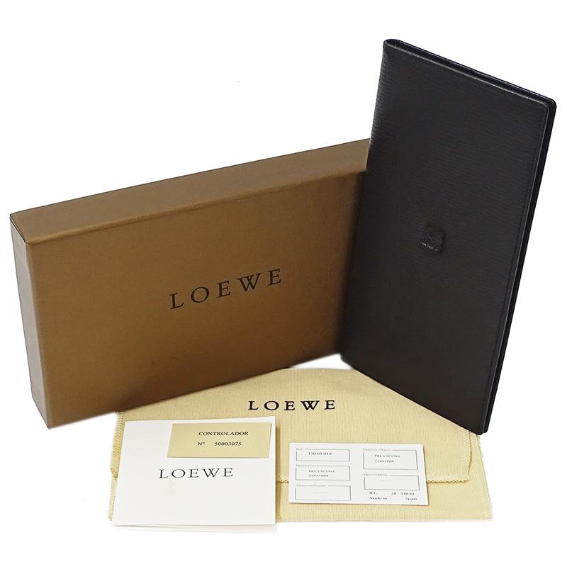 ロエベ LOEWE 財布 メンズ ブランド 札入れ レザー ブラック 黒 二つ折り おしゃれ 大人 シンプル 箱付き｜brandbayshop｜09