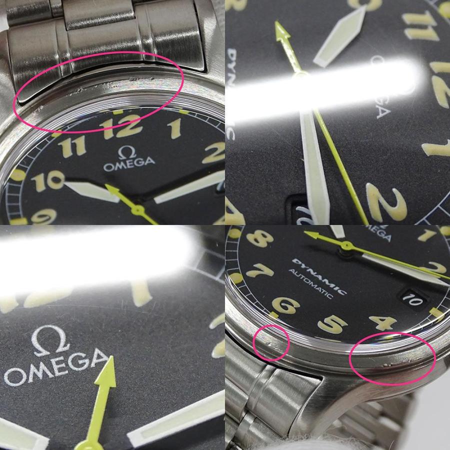 オメガ OMEGA ダイナミック 5200.50 時計 メンズ ブランド デイト 自動巻き AT ステンレス SS シルバー ブラック 磨き済み｜brandbayshop｜10