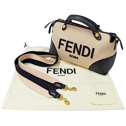 フェンディ FENDI バッグ レディース ブランド ハンドバッグ ショルダーバッグ 2way バイザウェイ ミディアム キャンバス ピンクベージュ｜brandbayshop｜07