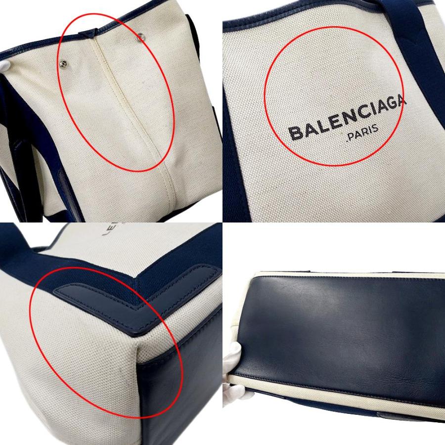 バレンシアガ BALENCIAGA バッグ レディース ブランド トートバッグ ハンドバッグ ネイビーカバス S キャンバス ホワイト ネイビー 339933｜brandbayshop｜09