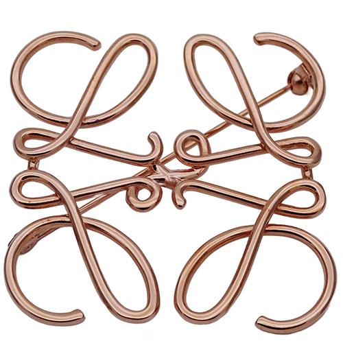 LOEWE ロエベ ブローチ レディース ブランド アナグラム ピンク LOEWE ロエベ ブローチ レディース ブランド アナグラム ピンク