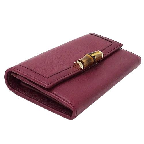 GUCCI グッチ 財布 レディース ブランド 長財布 バンブー レザー GUCCI グッチ 財布 レディース ブランド 長財布 バンブー レザー