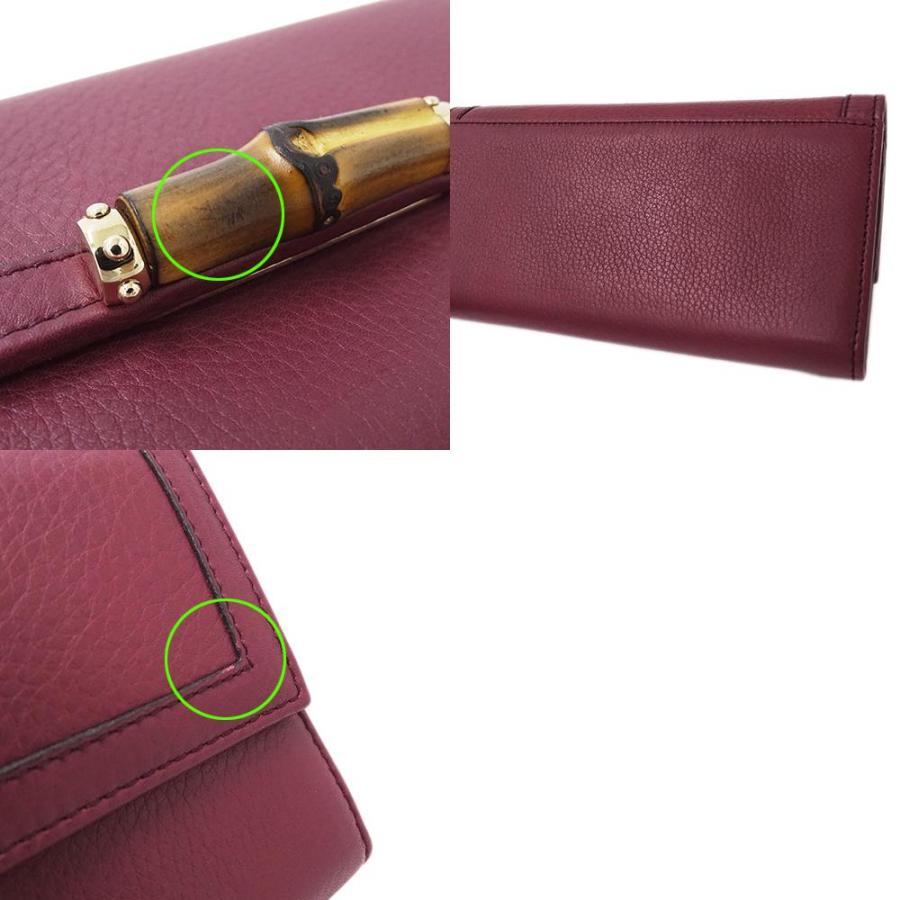 GUCCI グッチ 財布 レディース ブランド 長財布 バンブー レザー GUCCI グッチ 財布 レディース ブランド 長財布 バンブー レザー