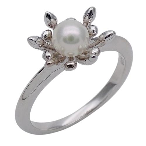 MIKIMOTO ミキモト リング レディース ブランド 指輪 K18WG パール 約  