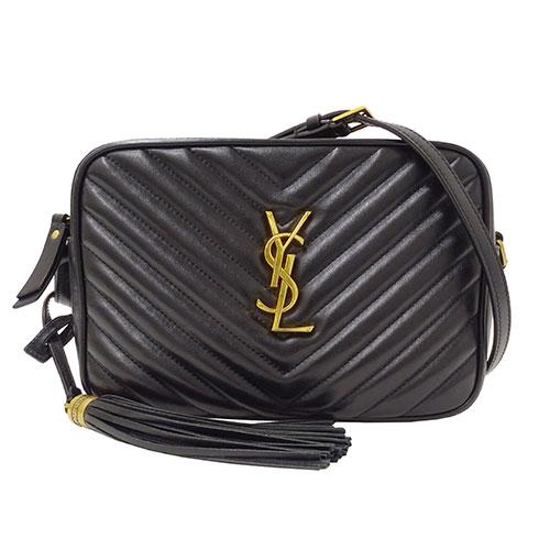 イヴサンローラン ショルダーバッグ 肩掛け 黒 レザー ロゴ金具 カサブランカ Amazon | [サンローランパリ] ショルダーバッグ カイア YSLロゴ