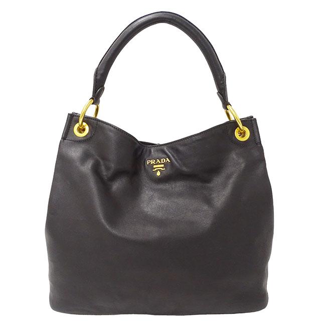 プラダPRADABR4829 ブラックワンショルダートートバッグ