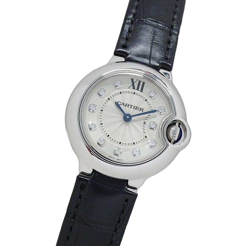 Cartier カルティエ 時計 レディース ブランド バロンブルー 11P  