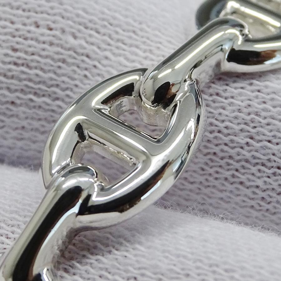 エルメス HERMES バングル シェーヌダンクル アンシェネ レディース メンズ ブランド ブレスレット SV925 STサイズ シルバー 磨き済み_7