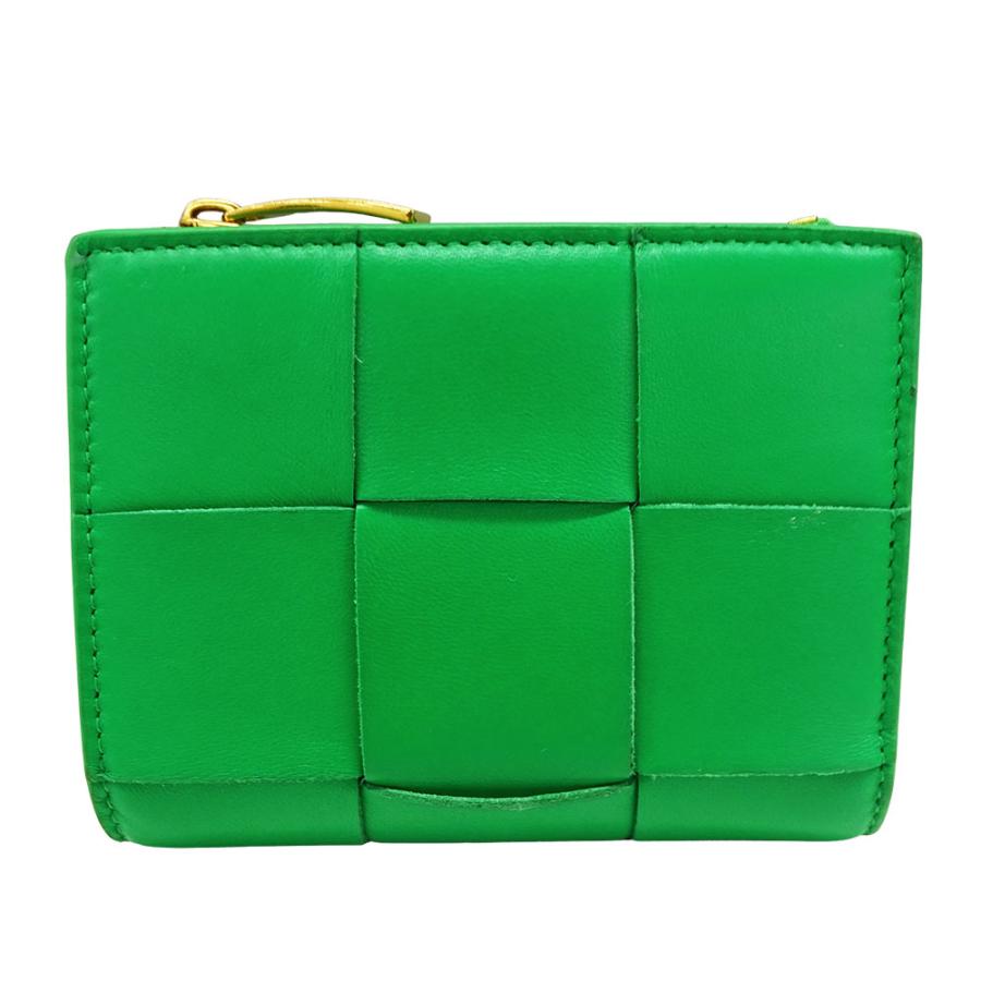 BOTTEGAVENETA ボッテガヴェネタ 二つ折り財布 グリーン レディース BOTTEGA VENETA ボッテガ・ヴェネタ BOTTEGAVENETA 財布