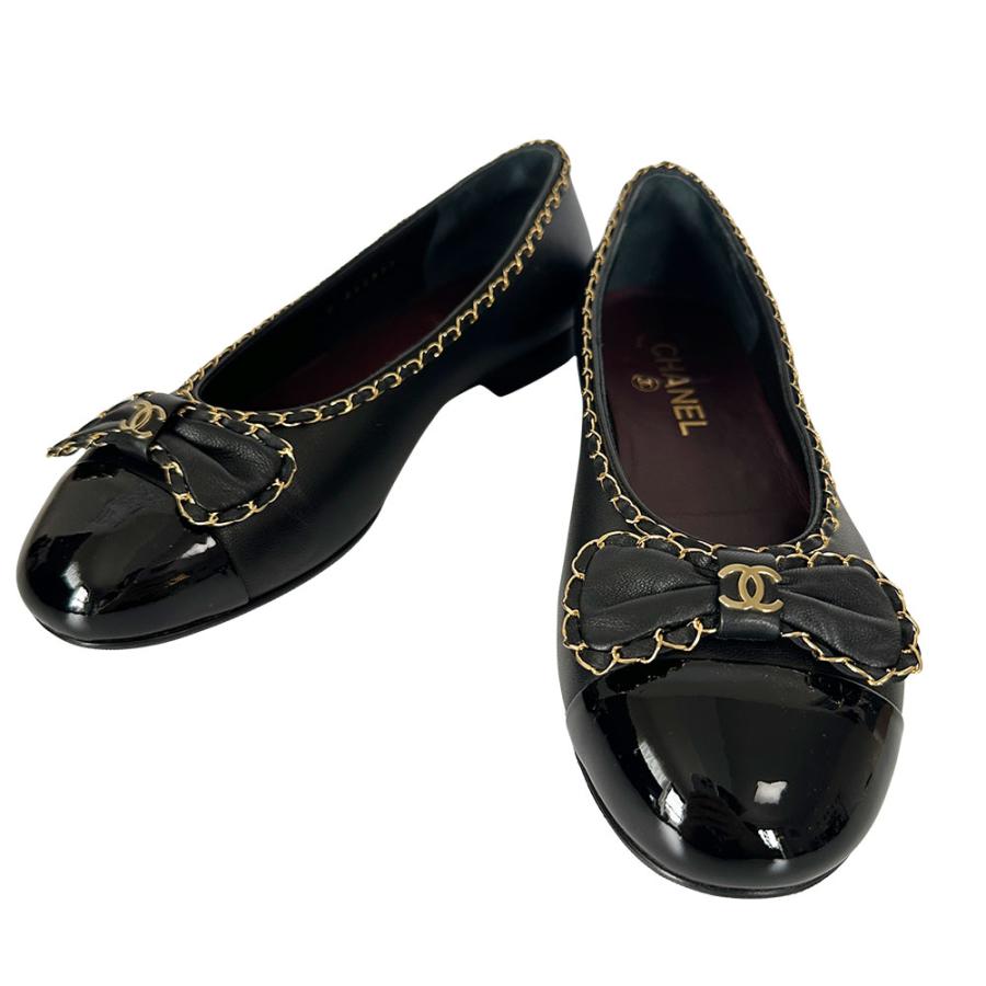 CHANEL シャネル パンプス ブラック レザー ココマーク 【公式通販】