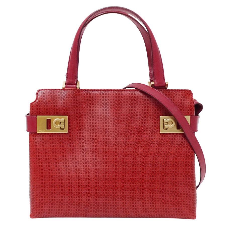 フェラガモ ショルダーバッグ 赤 FERRAGAMO フェラガモ Ferragamo