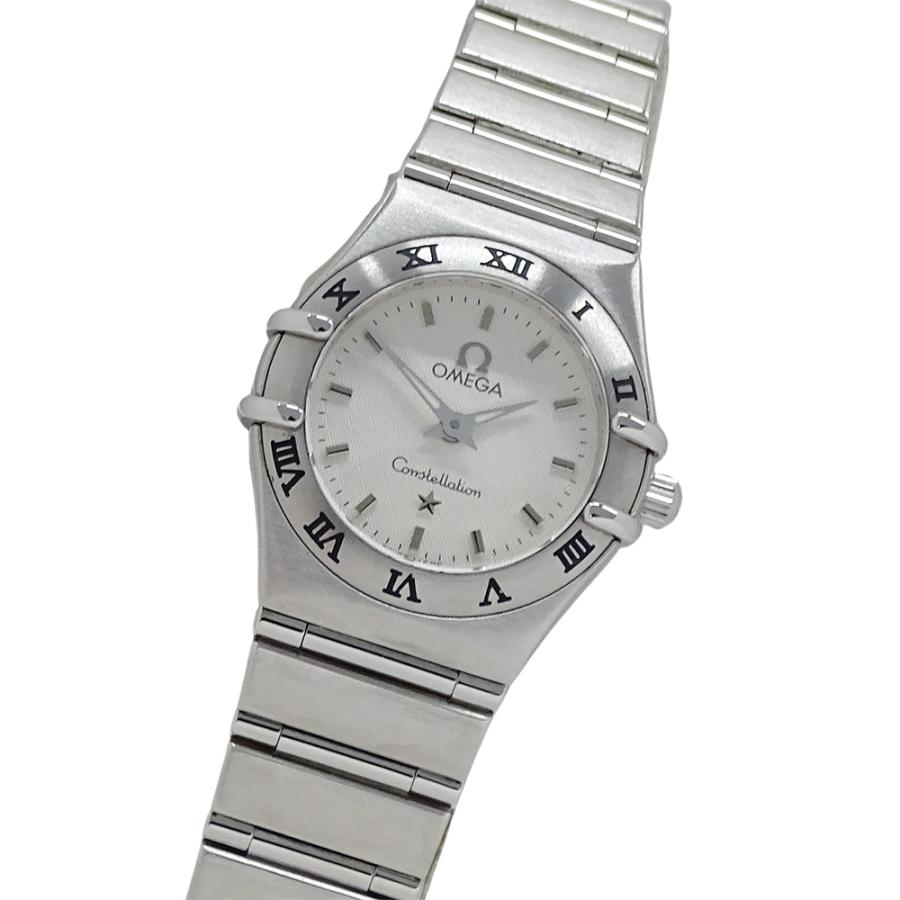 オメガ コンステレーション ミニ レディース クォーツ 腕時計 シルバー文字盤 オメガ コンステレーション ミニ レディース クォーツ 腕時計