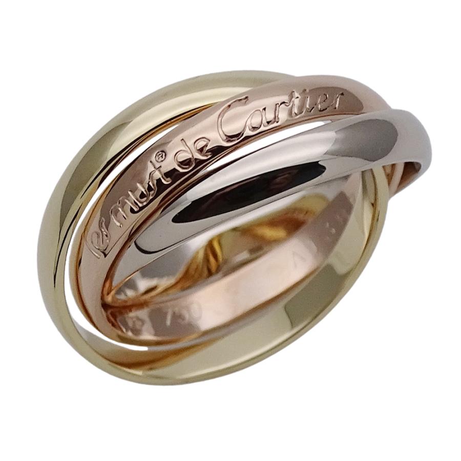 カルティエ トリニティ 3連 リング ♯50 約10号 K18 750 Cartier