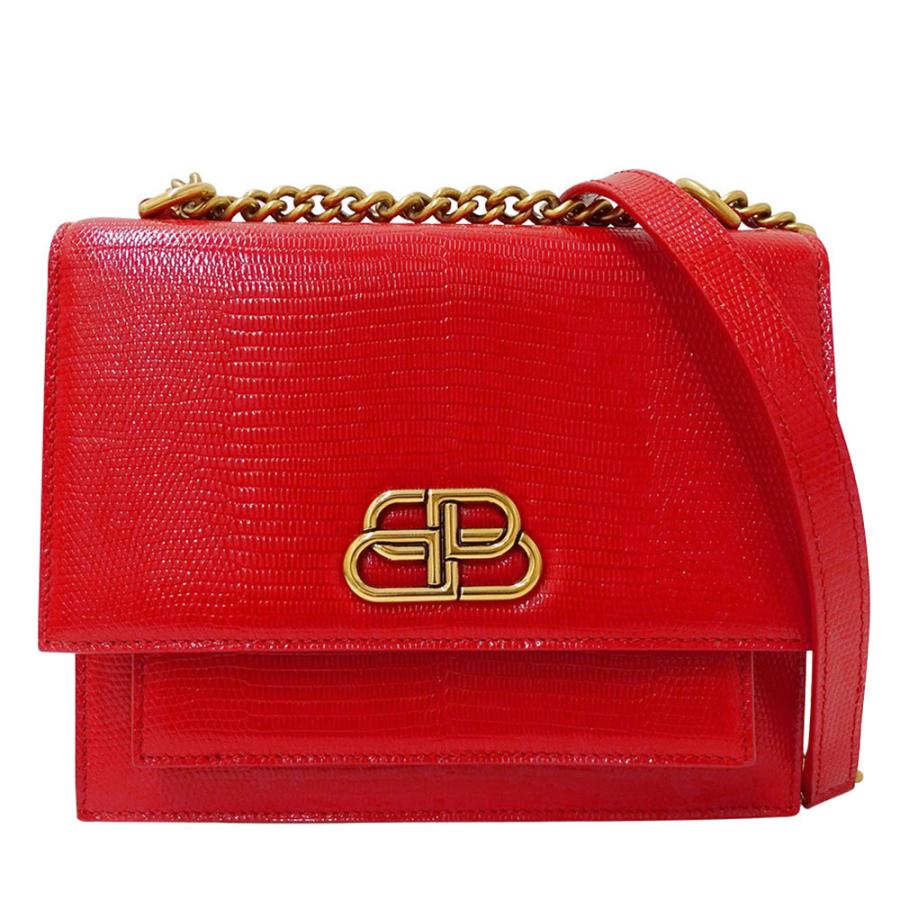 バレンシアガ BALENCIAGA バッグ レディース ブランド ショルダーバッグ パテントレザー レッド 580641 チェーンショルダー 肩掛け おしゃれ 派手 【中古】 BALENCIAGA（バレンシアガ） バッグ レディース ブランド ショルダー
